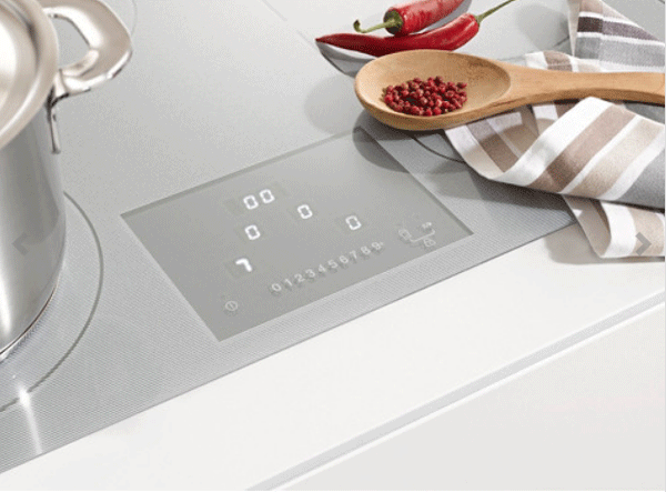 white induction cooktop