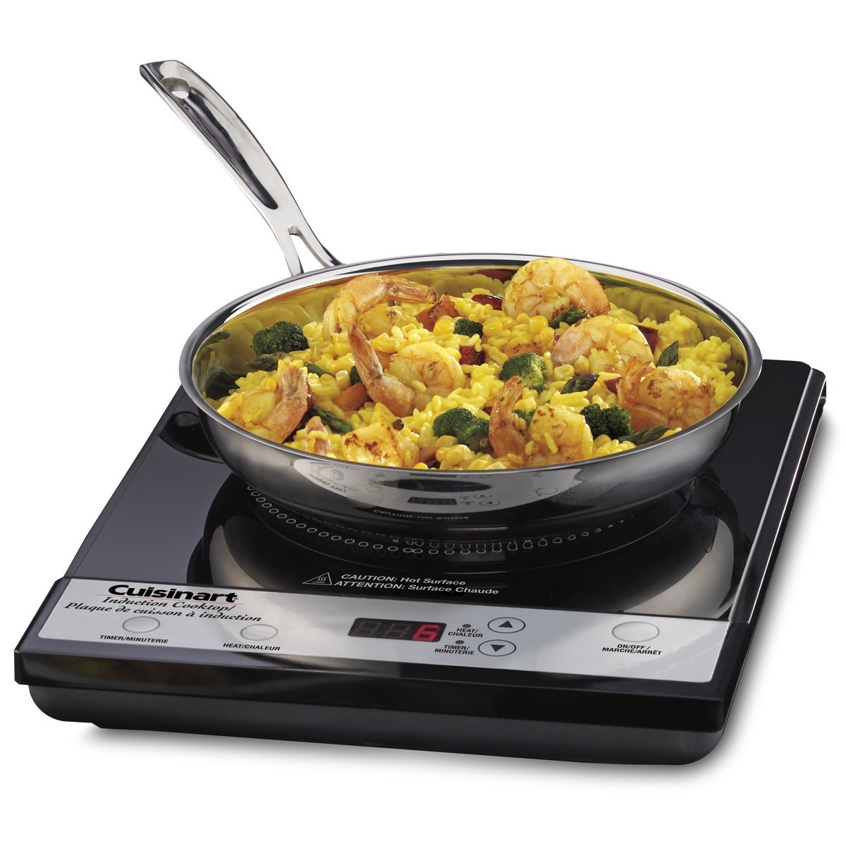 Cuisinart CIC200C Portable Induction Cooktop with 3 years Guarantee