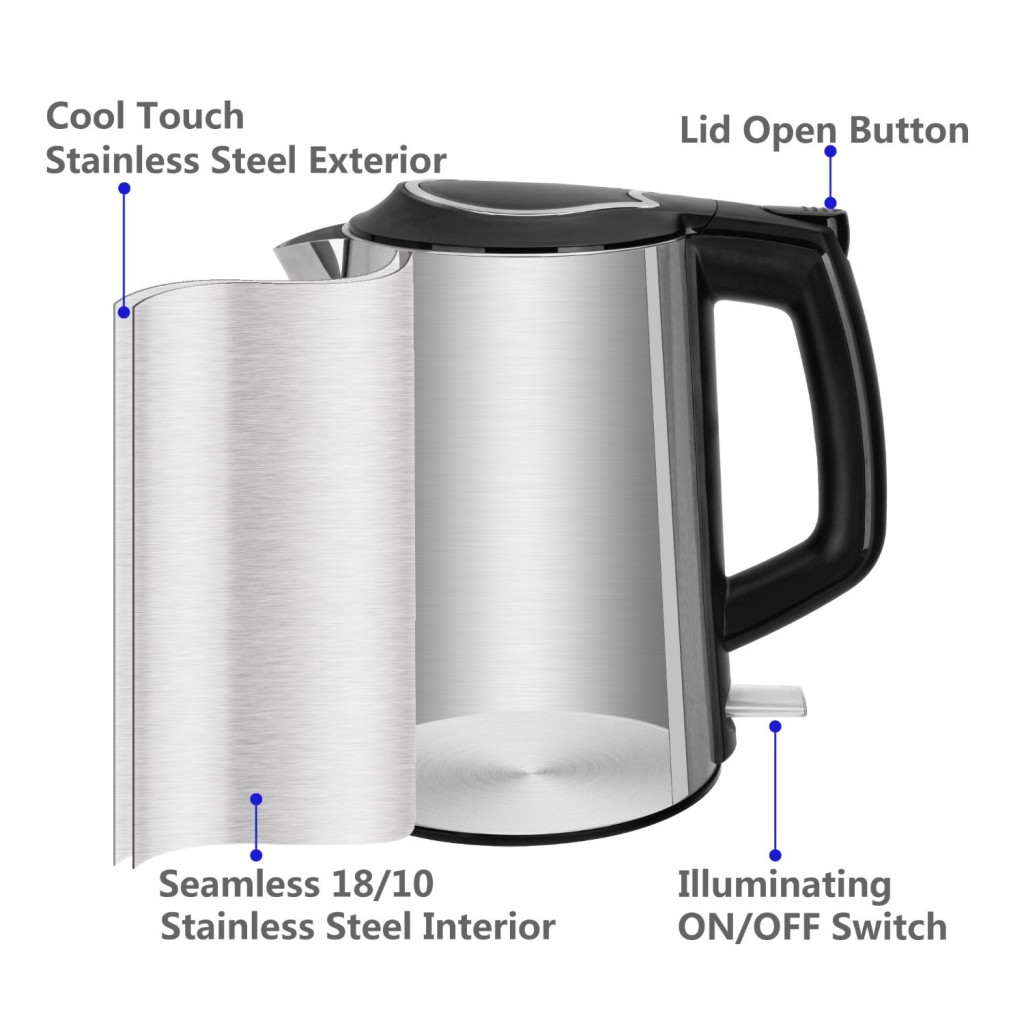 6 Safest Electric Tea Kettles Without Plastic with Reviews