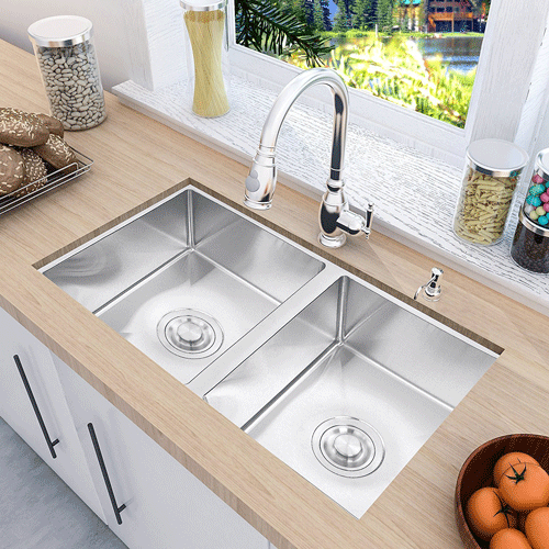 7 Double Bowl Kitchen Sinks For 30 Inch, Best Kitchen Sink For 30 Inch Base Cabinet